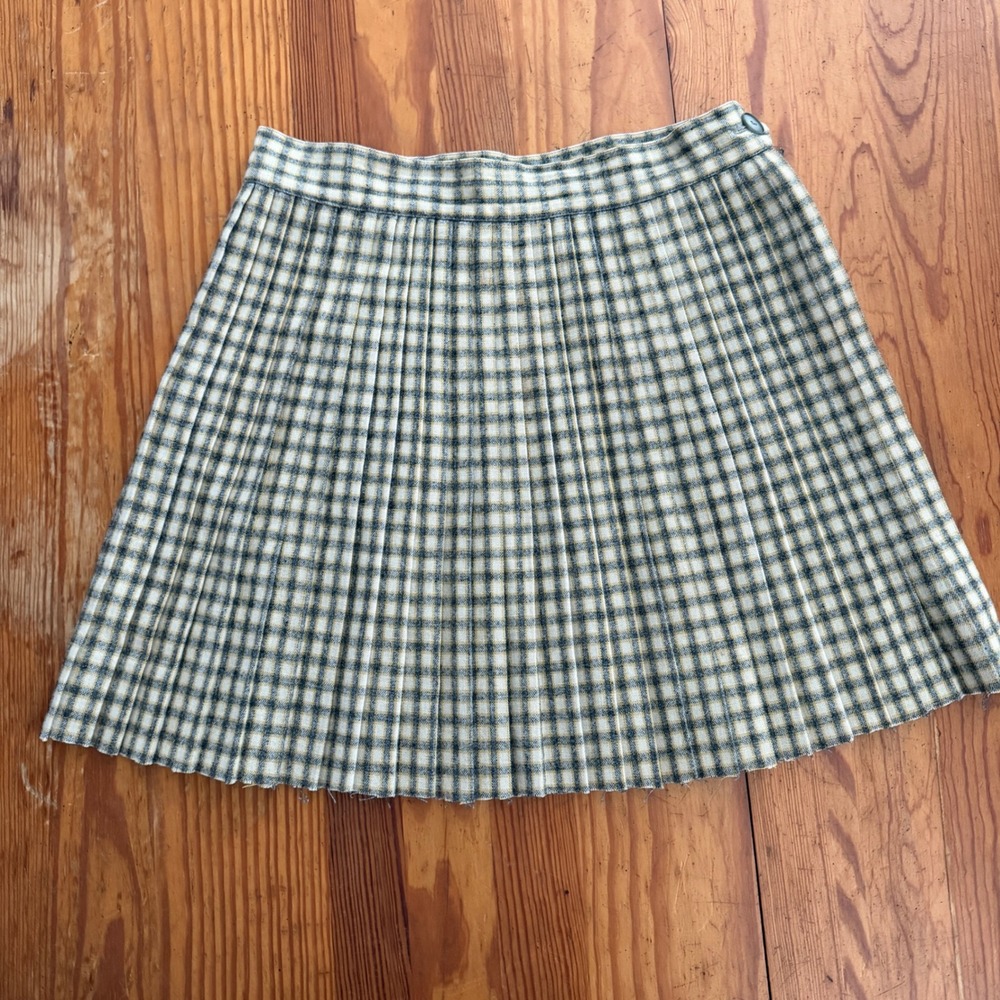 Vintage Skirt Marshall Field's Tween Plaid Pleated Skirt Size 14‎